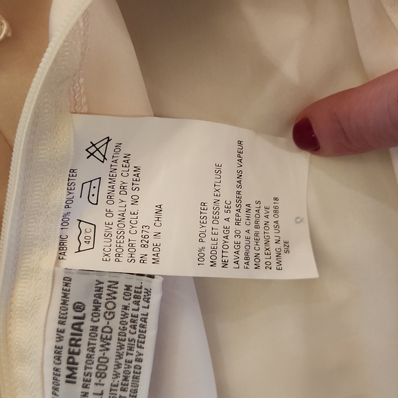 Mon Cheri Flower Girl Dress sz 8 - Picture 10 of 13